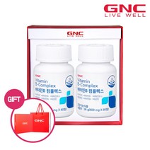 [GNC] 비타민B 컴플렉스 (60정) 30일분 x2병 세트, 단품, 단품