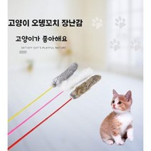 디엠스쿱 고양이 장난감 낚시대 오뎅꼬치 색상랜덤 3P, 랜덤
