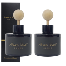 아마레센트 블랙 차량용 디퓨저 120ml x 2개입, 1세트, 아카시아