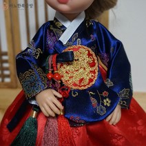인형 한복 칠색단 당의 1벌세트 베이비돌 파올라레이나 도리스돌 구체관절인형 완제품, 30cm 도리스돌