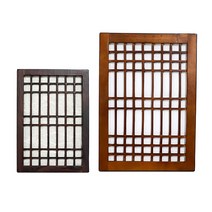 인테리어 전통 문살 대림 검정 소 수입 중 한옥 문짝 방문살 연극 인테리어 백일 촬영 사진 소품 배경, (국산 대림 검정 소 31x21.5)