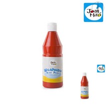 워셔블페인트 빨강 500ml 단품 잘지워지는물감 바디페인팅 목욕물감 욕실물감 잘지워지는물감 유아물감 바디페인