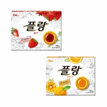 청우식품 플랑 딸기160g+오렌지160g, 1set, 320g