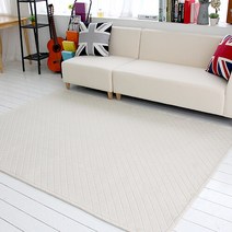 엠브로이 극세사 자수 러그 100140, 카키