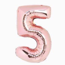 5세생일 5주념기념행사 핑크색 벽풍선 나이풍선 어린이날 숫자만들기