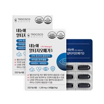 (2개묶음) 트로시스코 내눈애 알티지 오메가3 효능 성분 rTG 음식 불포화지방산