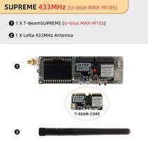 안동 LILYGO® SoftRF TBeamSUPREME ESP32S3 LoRa 개발 보드 SX1262 868/915MHz GPS Ublox L76K WiFi 블루, 08 SUPREME UBLOX 433MHz
