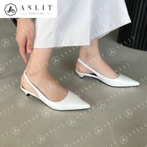 애슬릿 애슬릿 스틸레토 베이직 심플 여성 슬링백 로우 힐 3cm