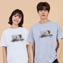 키밍 A BOY 여자기본면티 우정티 검은색반팔티