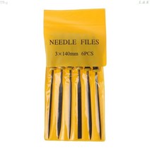 6pcs 140x3mm 금속 파일 미니 모듬 된 rasp 다이아몬드 바늘 파일 세트 복구 도구 보석 나무 연 삭 손 도구