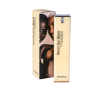 미냐 세럼 선 블록 센서티브 스킨 리포머 SPF50+ PA++++ - 민감성 클리어 선크림, 3개, 45ml