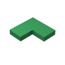 하이테크 액세서리 1 + 2 Ccorner 라이트 패널 14719 빌딩 블록 조립 교육용 장난감 선물 기술 키트 세트당 40 개, 40 pcs green