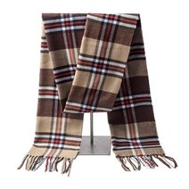 수능 패션 따뜻한 클래식 격자 스카프 캐주얼 캐시미어 커플 격자 무늬 겨울 비즈 유니 머플러 부드러운 목도리