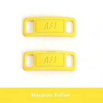 AF1 다이아몬드 구두 매력 레이스 버클 금속 끈 장식 샤파 에어 포스 원 슈즈 액세서리 2022, Macaron Yellow_CHINA