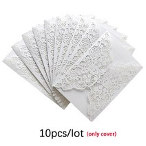 화이트 나비 레이저 컷 할로우 장미 결혼식 초대장 카드 커버 약혼 축하 파티용 10 개, 01 WHITE