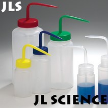 (JLS) 외산 광구 세척병 워시바틀 4가지 색상선택가능 500ml 1000ml Wide Mouth Wash Bottle, 500ml (16oz) 빨강캡