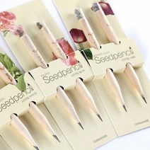 [느을] 아낌없이 주는 나무 몽당 씨앗연필 2개입, 배송상품, 바질