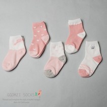 [꼼지] v차밍(5족)세트 유아동 양말 100559