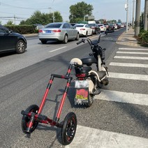 자전거 트레일러 바이크 짐 수레 짐칸 전기자전거용품, 블랙/스쿠터열결, 1개