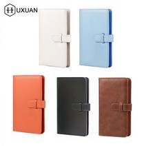 후지 필름 SQ1 SQ6 SQ20 SQ10 SP3 카메라 액세서리용 인스탁스 스퀘어 필름에 맞는 80 포켓 레트로 PU 사진 앨범, brown
