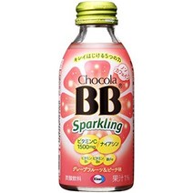 일본 영양제 초콜릿 bb 스파클링 자몽 amp 복숭아 맛 140ml × 24 책 영양 기능 식품 (니아신), 대개