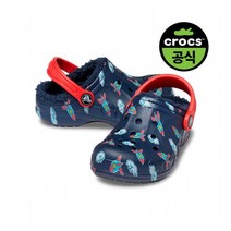 [크록스] 공식 유아 BAYA LINED(털) PRINTED CLOG T NVF (22FK