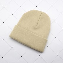 솔리드 유니섹스 비니 가을/겨울 울 혼방 부드럽고 니트 모자 남성 및 여성용 스컬캡 고로 스키 마스크 레드, [01] adjustable, [04] 4