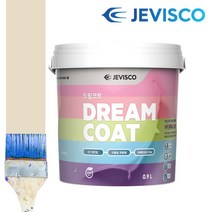 [624CONTAINER]제비스코 드림코트 밀키베이지 0.9L 벽지페인트 셀프포장훼손 반품불가, ★단일상품