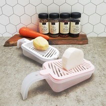 파미레 손잡이 강판 이유식 감자전, 핑크
