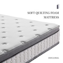소프트 퀼팅 폼 롤팩 침대 매트리스 싱글 퀸 킹 호텔 매트리스