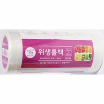 위생롤백500매 미소크린 17x25cm X4개 롤비닐 롤팩, 1