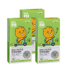 [일동제약] 마이니 유아 어린이 키즈 아연 지니키즈 면역 비타젤리 15포 X 3박스, 상세 설명 참조