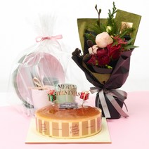 뚜레쥬르 클래식치즈케익 로즈파인 꽃다발 홈파티세트, (1)당일택배발송