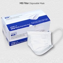 국산 일회용 MB필터 덴탈마스크 2000매 귀안아픈 귀가편한 약국 마스크, 화이트