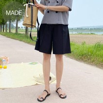 투투 모던버뮤다5부슬랙스 핀턱 신축성최고 브랜드원단 빅사이즈 k150