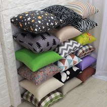 성한텍스 특가세일 쿠션솜 포함 35x35 40x40 45x45 50x50, 20_순면-레빗블루