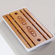 밀른 구름 다기차판(화이트) (33x19cm) 대나무차판