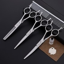 강아지 귀털제거 셀프 미용 애견 털가위 미용커버 인테리어 6인치 7인치 직가위 커팅 강아, 13 양미6한 치의 풀세트+가방+스프링클