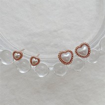 오노마 오노마 ONM 14K 골드필드 핀 귀걸이 펄 하트 2종 택1 (9592599)