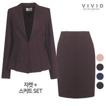 비비드시크릿가너 VIVID SET 여성정장 라운드자켓+스커트 가을봄 세트