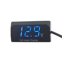DC5V-30V 0.56 인치 LED 디지털 방수 전압계 테스터 감지기 오토바이 용 측정기 자동차 배터리, 02 파란