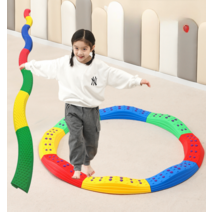 평균대 균형잡기 놀이용 활동 체육 교구 멀티보드, 마카롱 4 스트레이트 4 교각