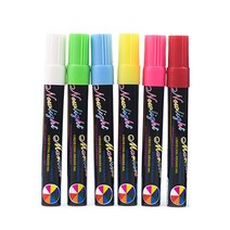 형광 보드 전용 6mm 유리 칠판 마킹 펜 퇴색하지 않음, 02 6PCS