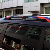 [JS AUTOMOTIVE] 쌍용 렉스턴스포츠칸 천장 루프렉 3색 엠블럼 랩핑필름 인테리어 악세사리 기스방지 용품, 화이트_독일
