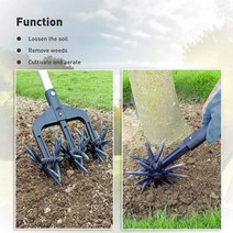 미니경운기 농업용 소형 경작기 다목적 밭갈이 트랙터로타리 경작자 도구 정원 토양 Scarifier Turfing 도, 한개옵션0