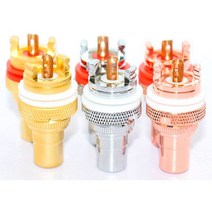 패널 마운트 RCA 암 소켓 플러그 잭 오디오 앰프 CD DVD 플레이어 섀시 포노 커넥터, [02] 8pcs, [03] Rhodium