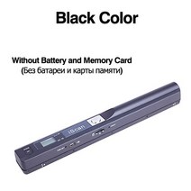 비파괴북스캐너 양면스캐너 iscan 휴대용 문서 a4 책 컬러 사진 이미지 휴대용 지원 jpg pdf tf 카드는 배터리를 포함하지 않습니다, 협력사, 블랙 스캐너