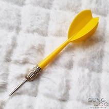 6g 11cm 컬러다트핀 풍선다트, 옐로우, 풍선 100개입