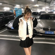 야구복 코트 여성 가을 겨울 작은 키 트레이닝 캐주얼 점퍼 트랙탑
