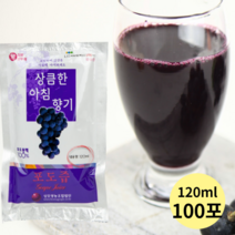 영동 포도 엑기스 무설탕 무방부제 포도즙 120ml 30팩 50팩 파우치, 100팩